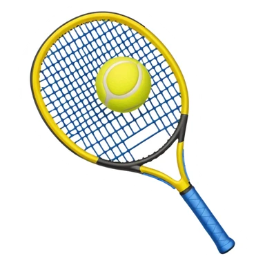 padel a racket with a yellow tennis ball sticker