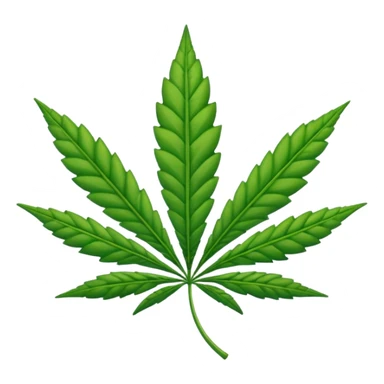 Weed leaf sticker