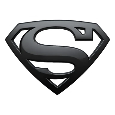 Superman Symbol Man of Steel black sticker