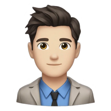 Bryan dechart dress as Connor from Detroit become human sticker