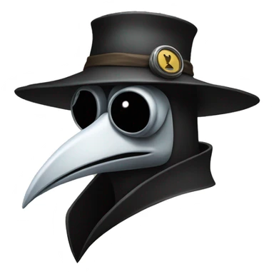 plague doctor, pedindo calma sticker