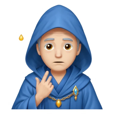 Male, mysterious wizard, 8 emojis, sad, happy, angry, confused, love, crying, neutral, random, no background, anime style sticker