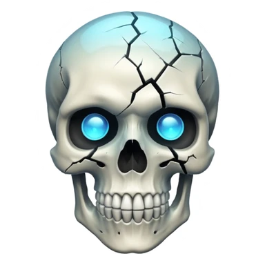 Mind blowing skull sticker