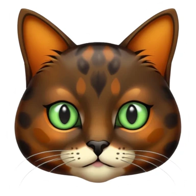 dark tortoiseshell cat pale green eyes sticker