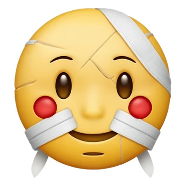 injured tellow smiley guy sticker