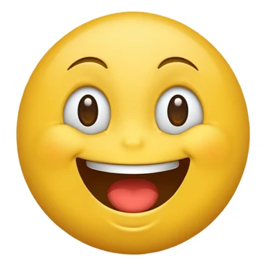 yellow emoji laughing but also rolling its eyes sticker