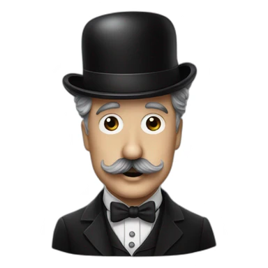 Charlie Chaplin moustache sticker