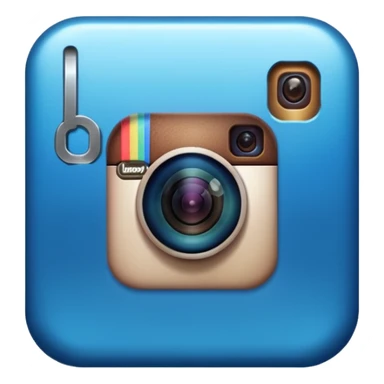 Instagram blue thick meta verifed sticker