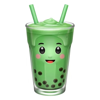 Mint  boba sticker