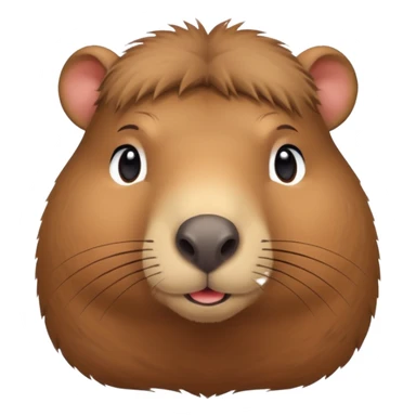 Capibara tierno enamorado sticker