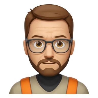 gordon freeman 100 100px without helmet sticker