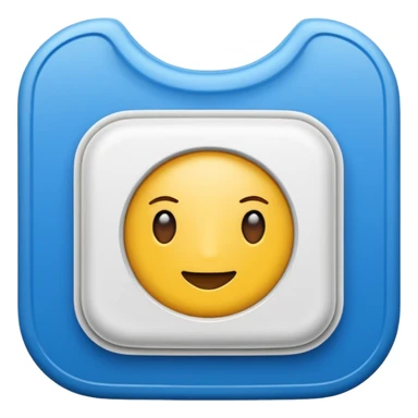 Ostomiebeutel Emoji ohne Gesicht, nur der Beutel sticker