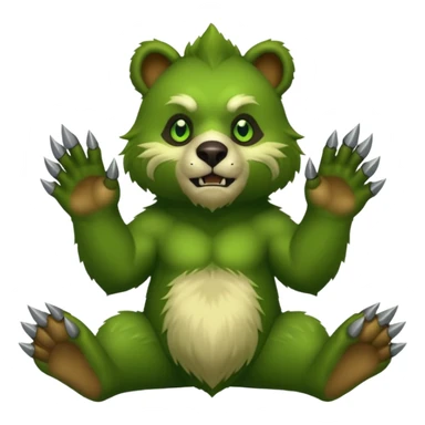 world of warcraft felbear with claws out sticker