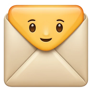 Letter color pale beige creamy sticker