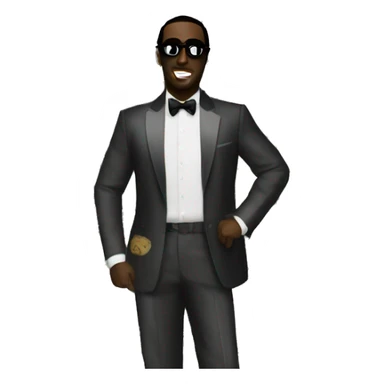 P diddy with 1000 baby oil bottles sticker