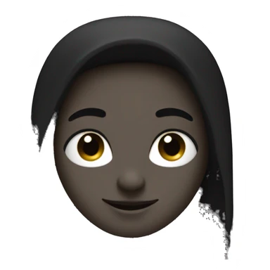 Pure black square sticker