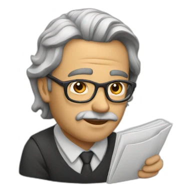 man who write sticker