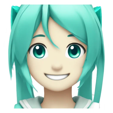Miku Hatsune Smile sticker