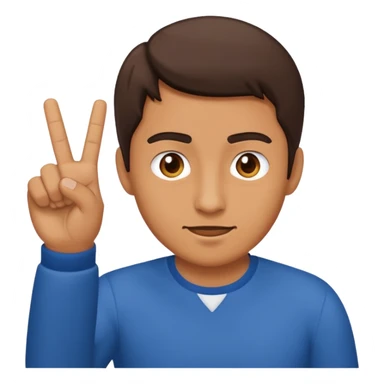 Man, flipping off people sticker