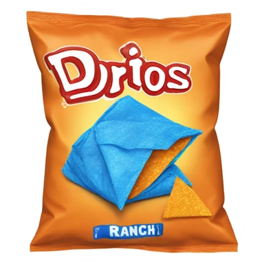 cool ranch blue bag doritos sticker