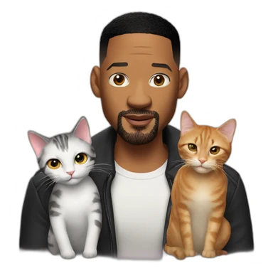 will smith with cat sticker