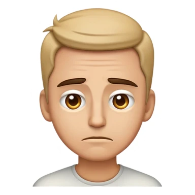 emoji that feels irratated but confident at the same time. somehow feel regretful and thankful sticker