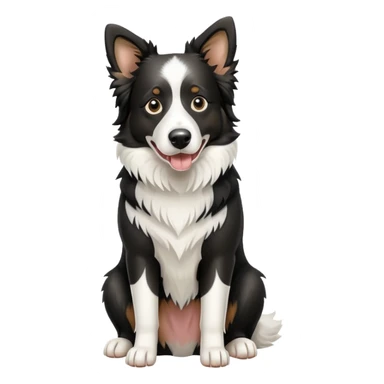 Merle Border Collie Sitting sticker