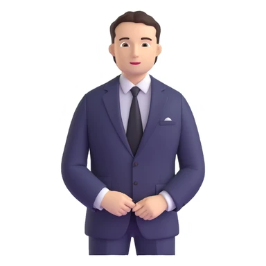 professional lawyer in business suit sticker