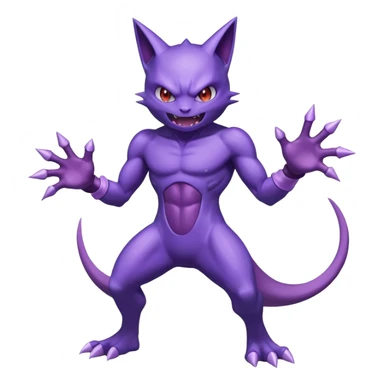 Gengar-Sableye-Mewtwo-fusion (full body) sticker