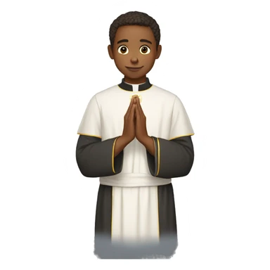 The Young europa Priest in prayer sticker