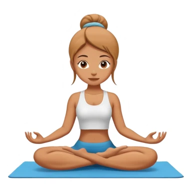 Girl doing yoga  sticker