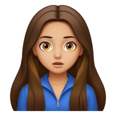 pretty long hair girl middle parted, amazed, good clothes, tanned, baddie, RELLY PREETY sticker