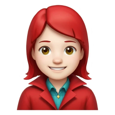 Minecraft villager wearing a red coat sticker