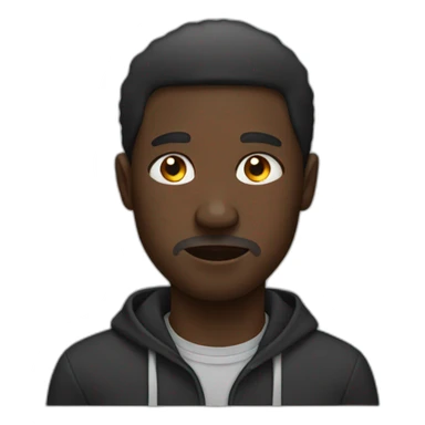 black man suffering racism sticker