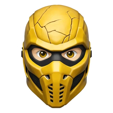 mortal kombat scorpion mask sticker