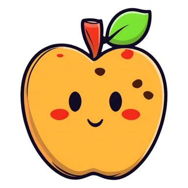 delicious apple cookie sticker