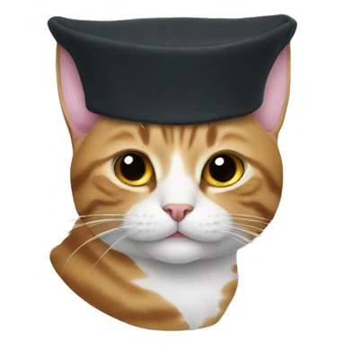 cat with a fez sticker