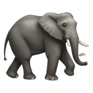 Castor sur éléphants  sticker