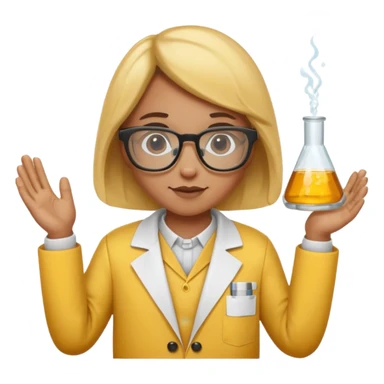 a bumblebee with a scientist costume sticker