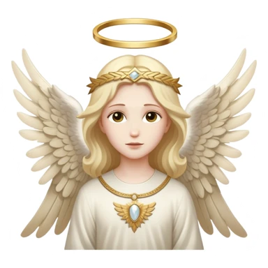 guardian angel with wings and halo from bible sticker