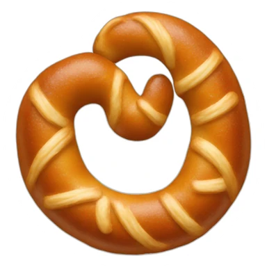 A pretzel sticker