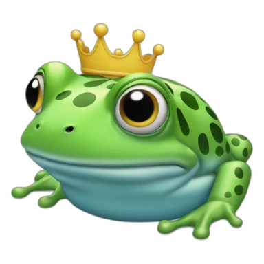 Queen frog swimming in swimming pool sticker