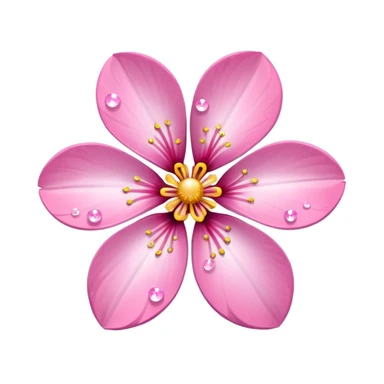 sakura flower with sparkles sticker