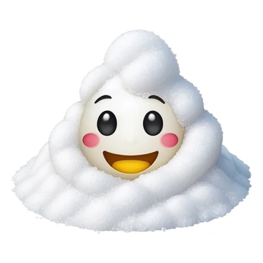 Happy emoji with a pile of salt sticker
