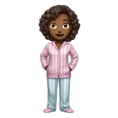 Deanna Troy in pajamas  sticker