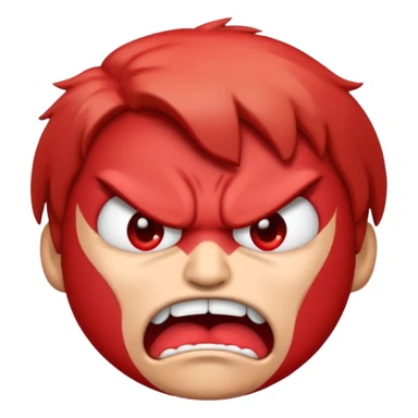 Angry face emoji frothing from the mouth totaly irritated sticker