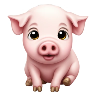 Very tiny pig sticker