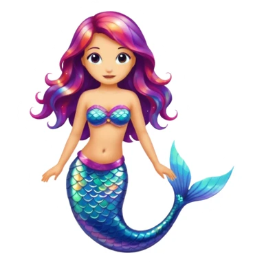 mermaid fish sticker