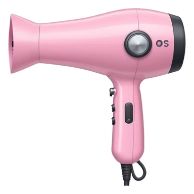 pastel pink hair dryer sticker