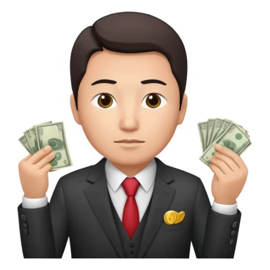 кыргызский бизнесмен считающий деньги sticker